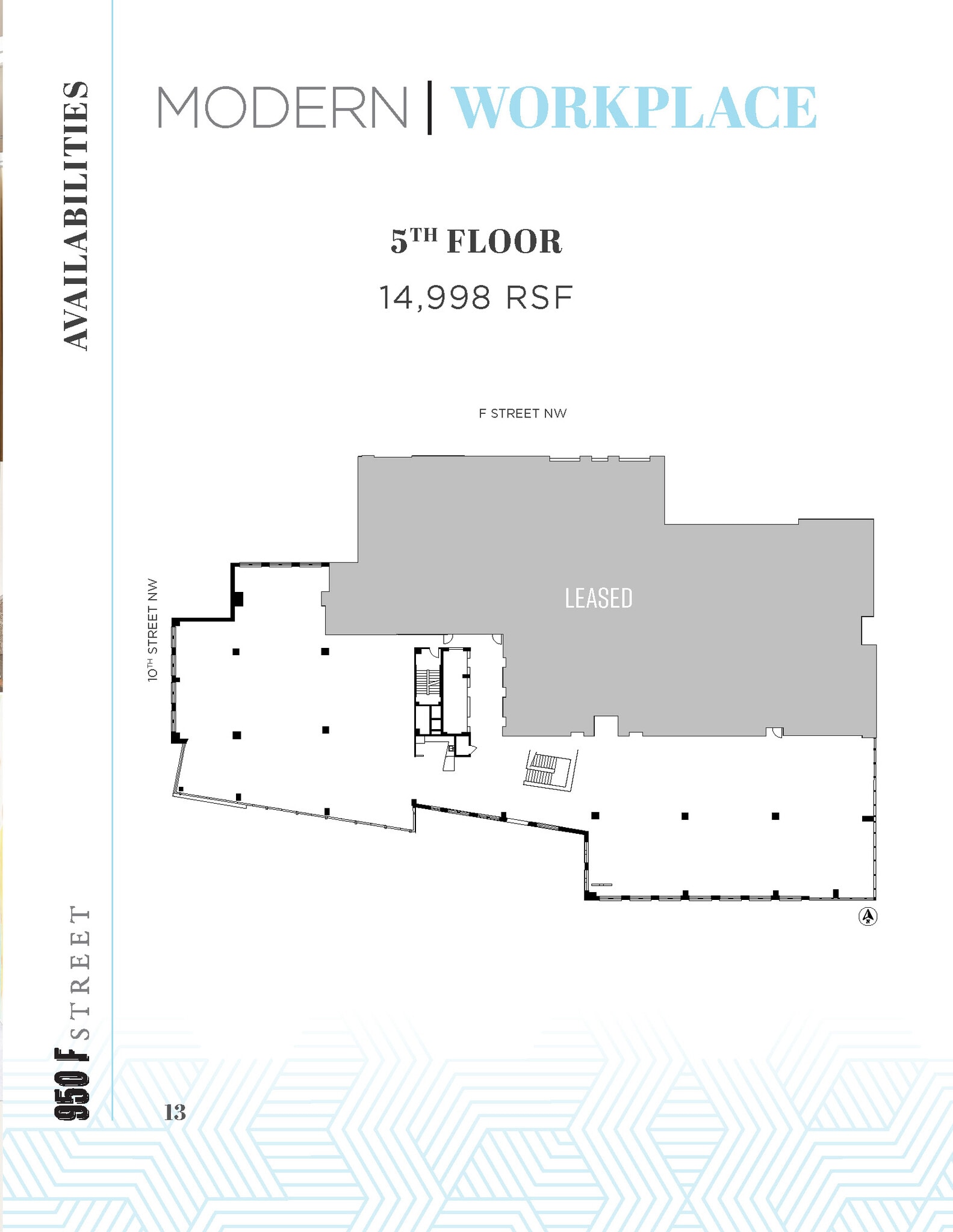 950 F St NW, Washington, DC à louer Plan d’étage– Image 1 sur 1