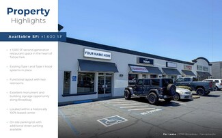 Plus de détails pour 5772-5782 Broadway, Sacramento, CA - Local commercial à louer