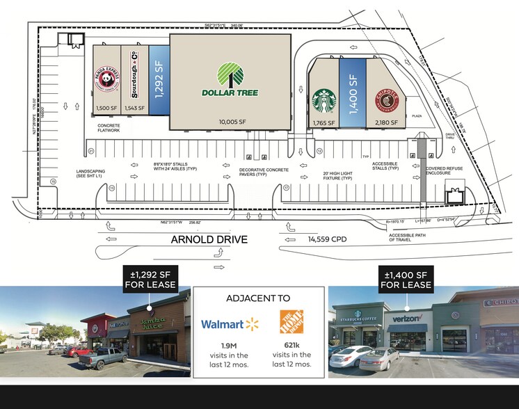 1047 Arnold Dr, Martinez, CA à louer - Plan de site – Image 2 sur 5