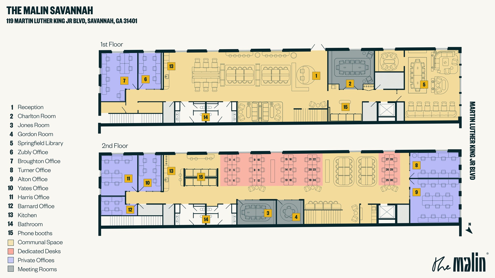 119 Martin Luther King Jr Blvd, Savannah, GA à louer Plan de site– Image 1 sur 2