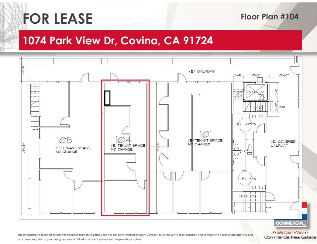 1074 Park View Dr, Covina, CA à louer Plan d’étage– Image 1 sur 5