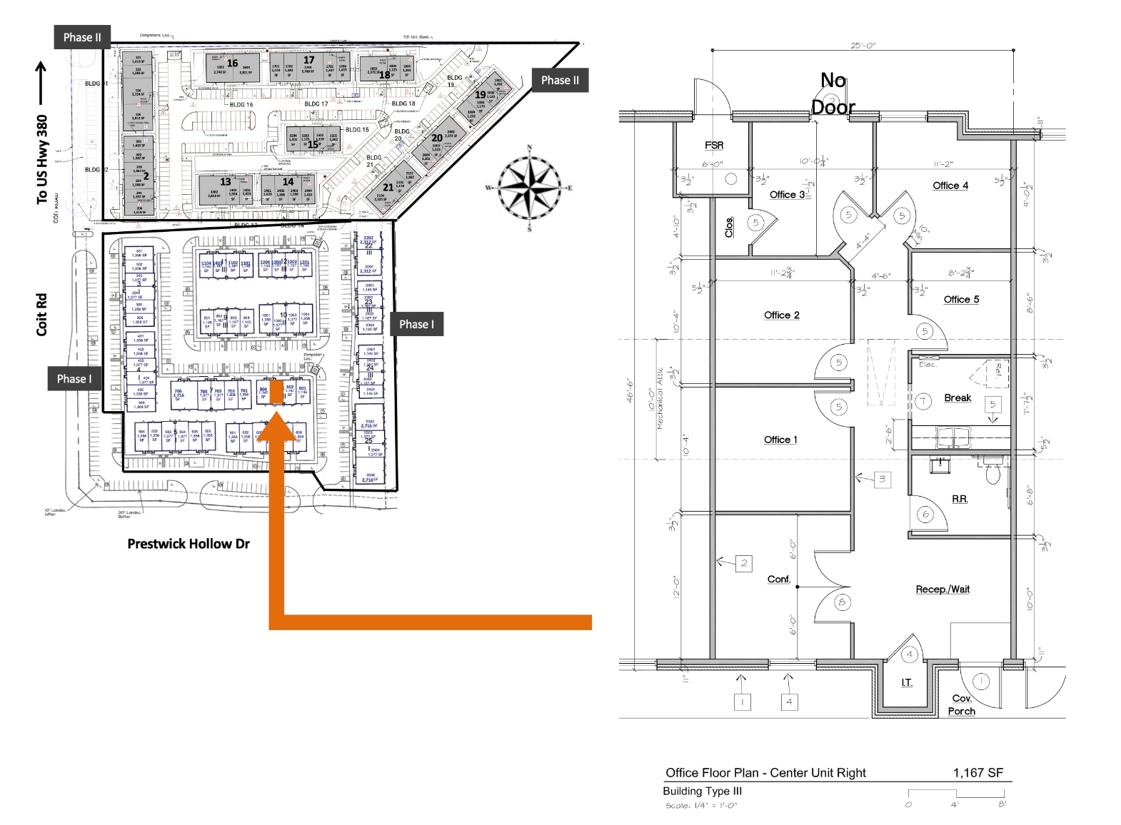 1400 N Coit Rd, McKinney, TX à louer Plan d’étage– Image 1 sur 6