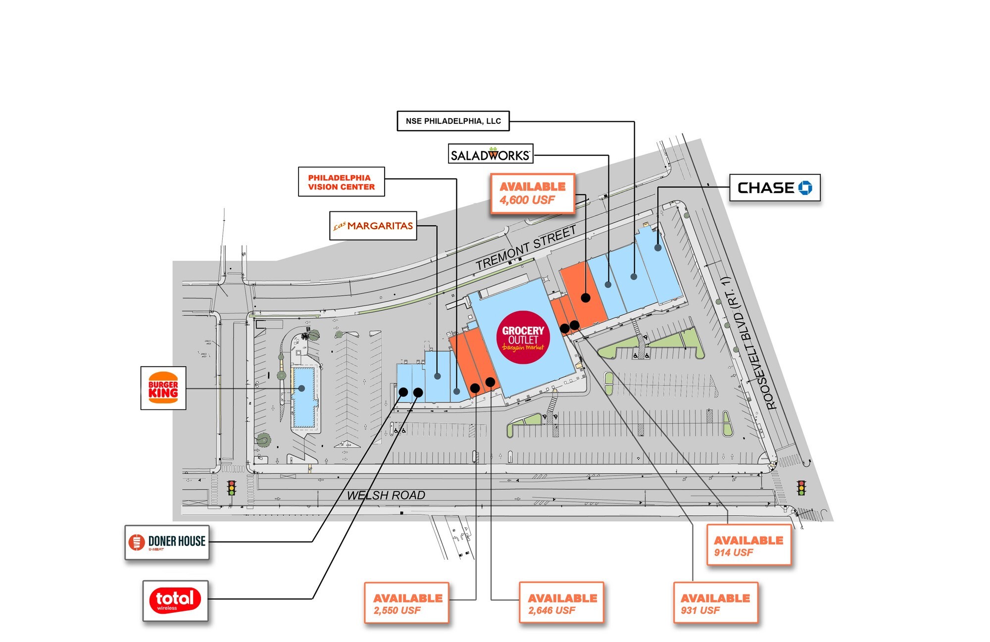 2500 Welsh Rd, Philadelphia, PA à louer Plan de site– Image 1 sur 1