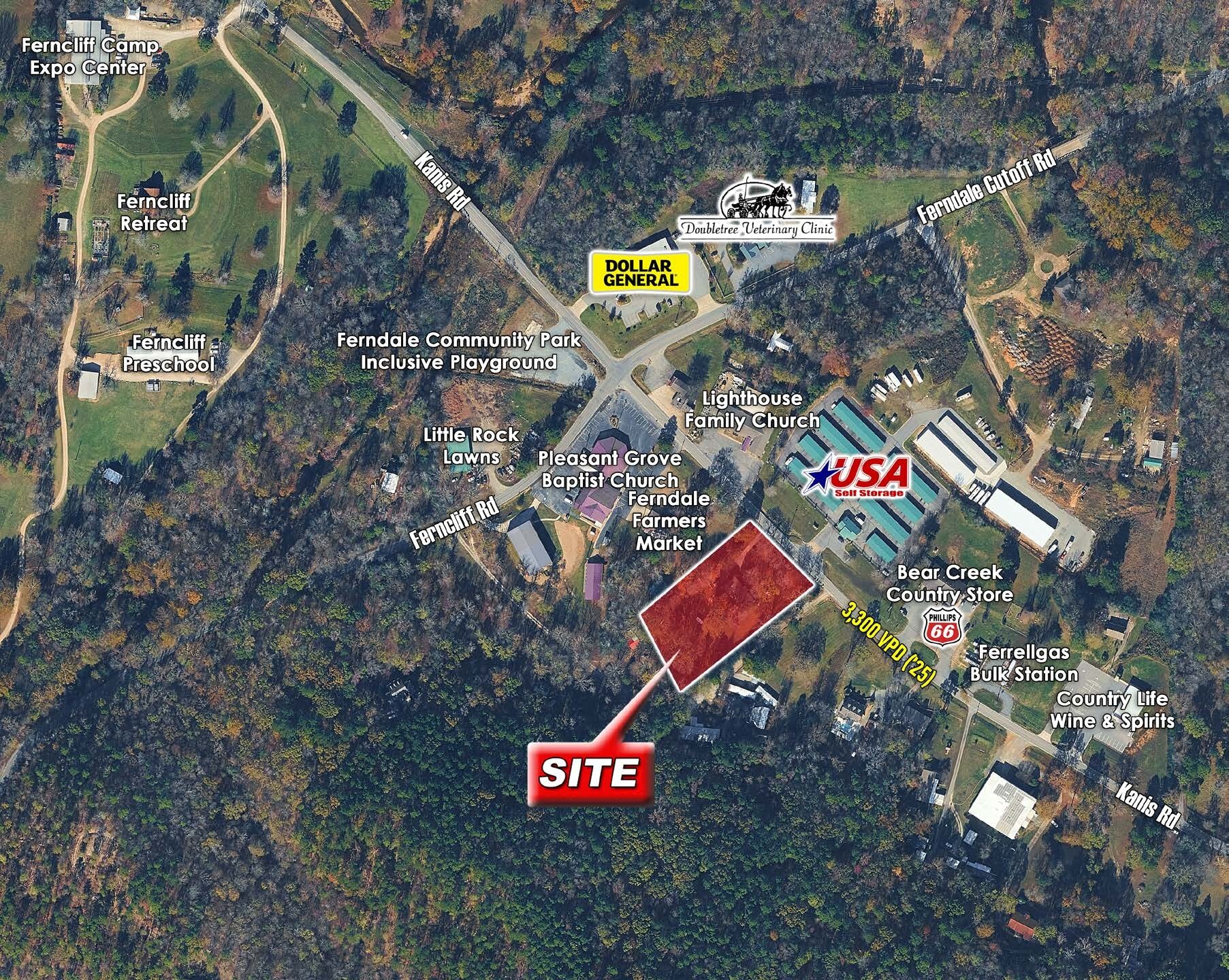 27007 Kanis Rd, Little Rock, AR à vendre Photo de l’immeuble– Image 1 sur 2