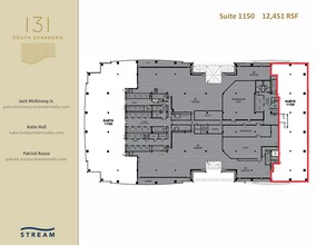 131 S Dearborn St, Chicago, IL à louer Plan d’étage– Image 1 sur 1