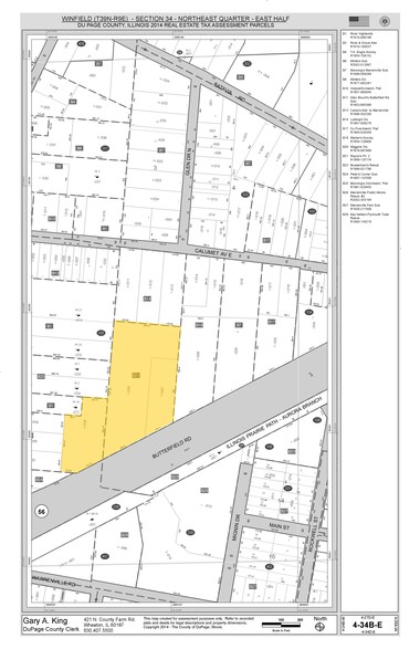 29W110-29W140 Butterfield Rd, Warrenville, IL à louer - Plan cadastral – Image 1 sur 2