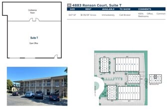 4883 Ronson Ct, San Diego, CA à louer Plan d’étage– Image 2 sur 2