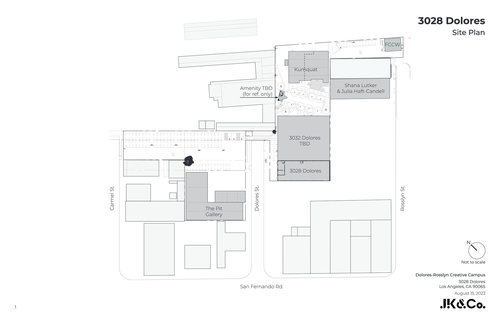 3028 Dolores St, Los Angeles, CA à louer Plan de site– Image 1 sur 9
