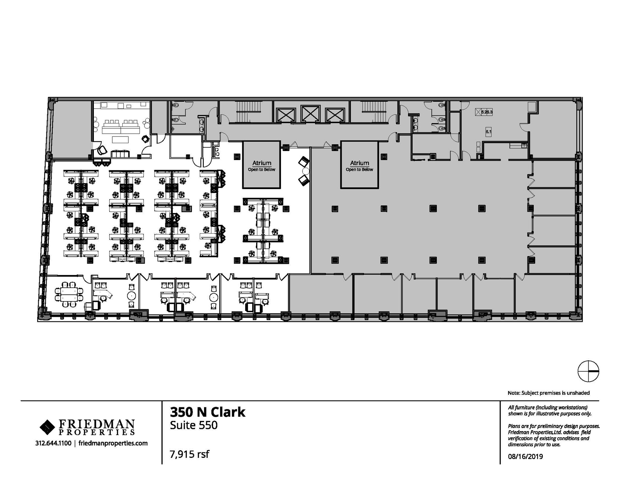 350 N Clark St, Chicago, IL à louer Plan d’étage– Image 1 sur 5