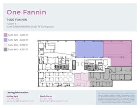 7400 Fannin St, Houston, TX à louer Plan d’étage– Image 1 sur 1
