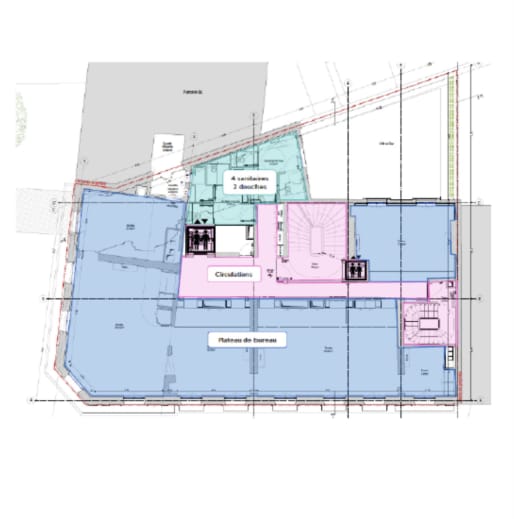 254 Boulevard Saint-Germain, Paris à louer Plan d’étage type– Image 1 sur 3