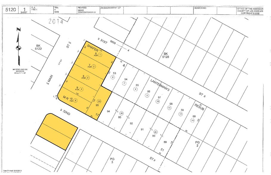 3100-3122 S Main St, Los Angeles, CA à vendre - Plan cadastral – Image 2 sur 2