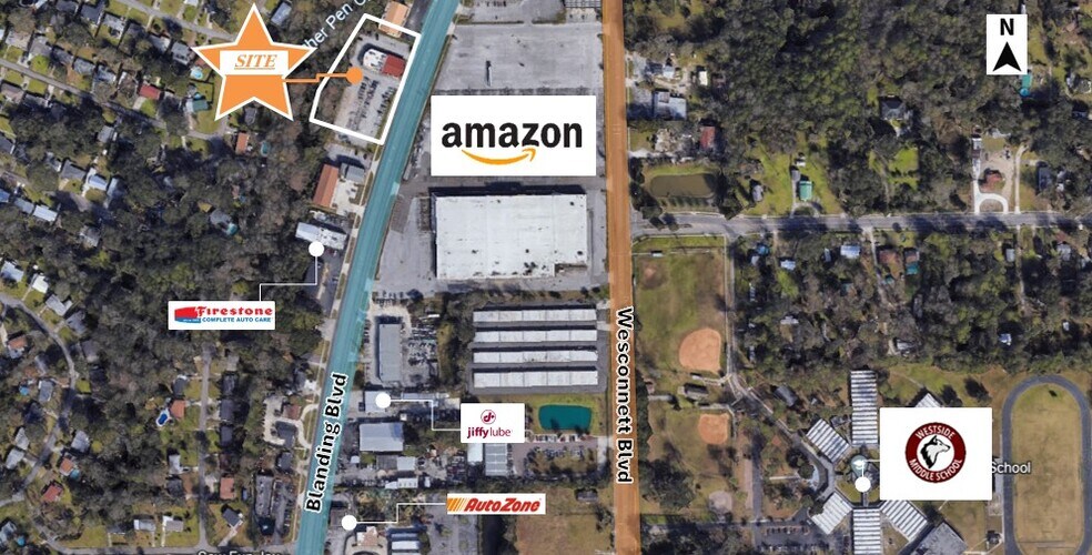 4578 Blanding Blvd, Jacksonville, FL à vendre - Aérien – Image 1 sur 5