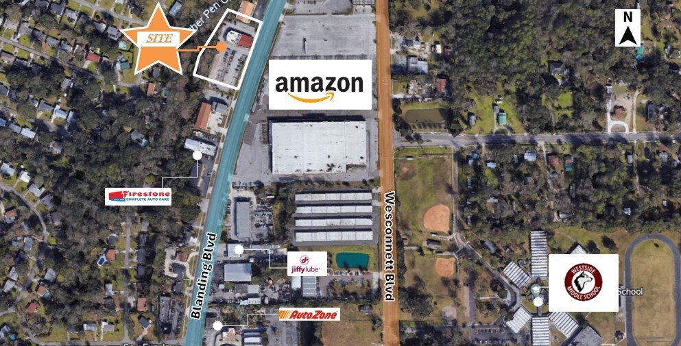 4578 Blanding Blvd, Jacksonville, FL à vendre Aérien– Image 1 sur 6