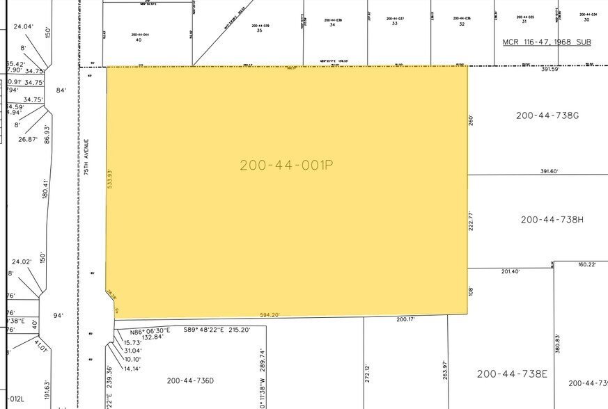 17235 N 75th Ave, Glendale, AZ à vendre - Plan cadastral – Image 3 sur 3