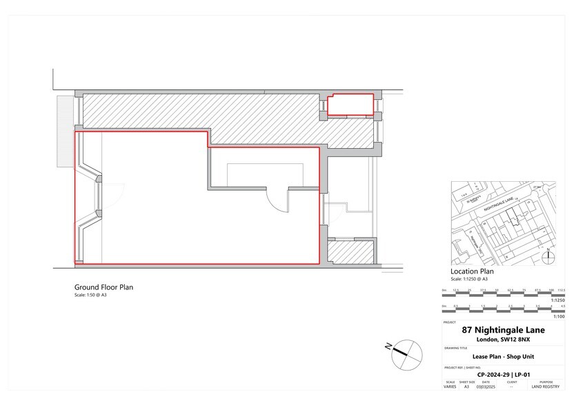 87 Nightingale Ln, Londres à louer - Plan de site – Image 3 sur 3