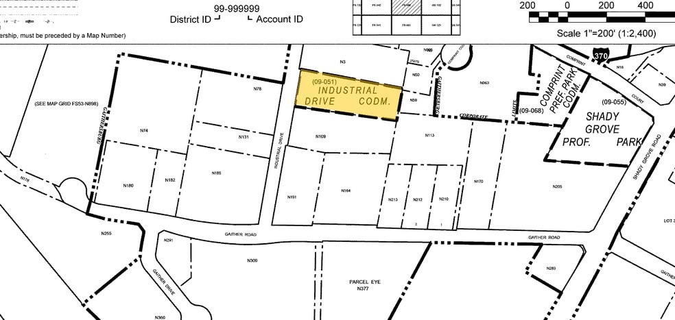 9113-9161 Industrial Ct, Gaithersburg, MD à vendre - Plan cadastral – Image 2 sur 5