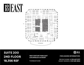 1840 Century Park E, Los Angeles, CA à louer Plan d’étage– Image 1 sur 1