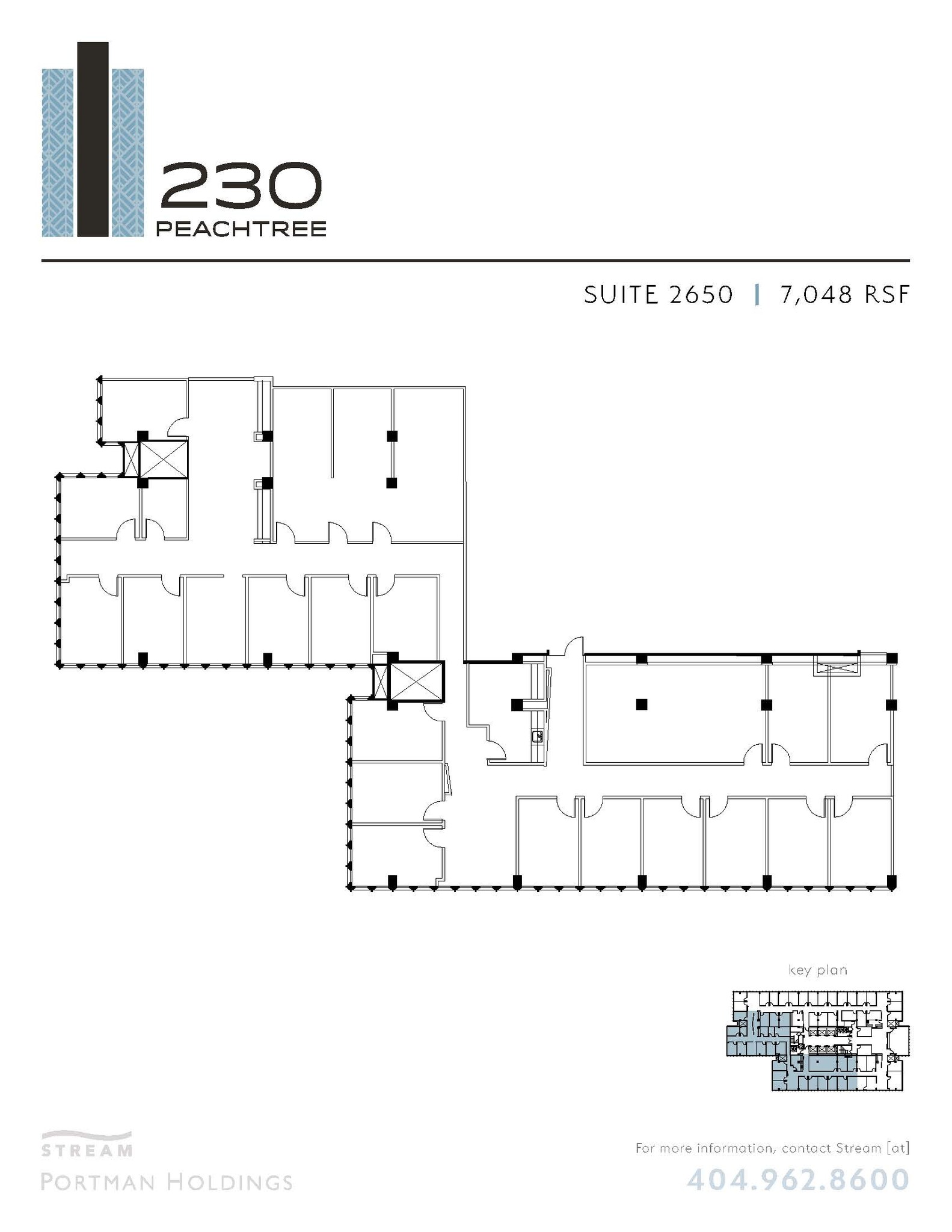 230 Peachtree St NW, Atlanta, GA à louer Plan d’étage– Image 1 sur 1