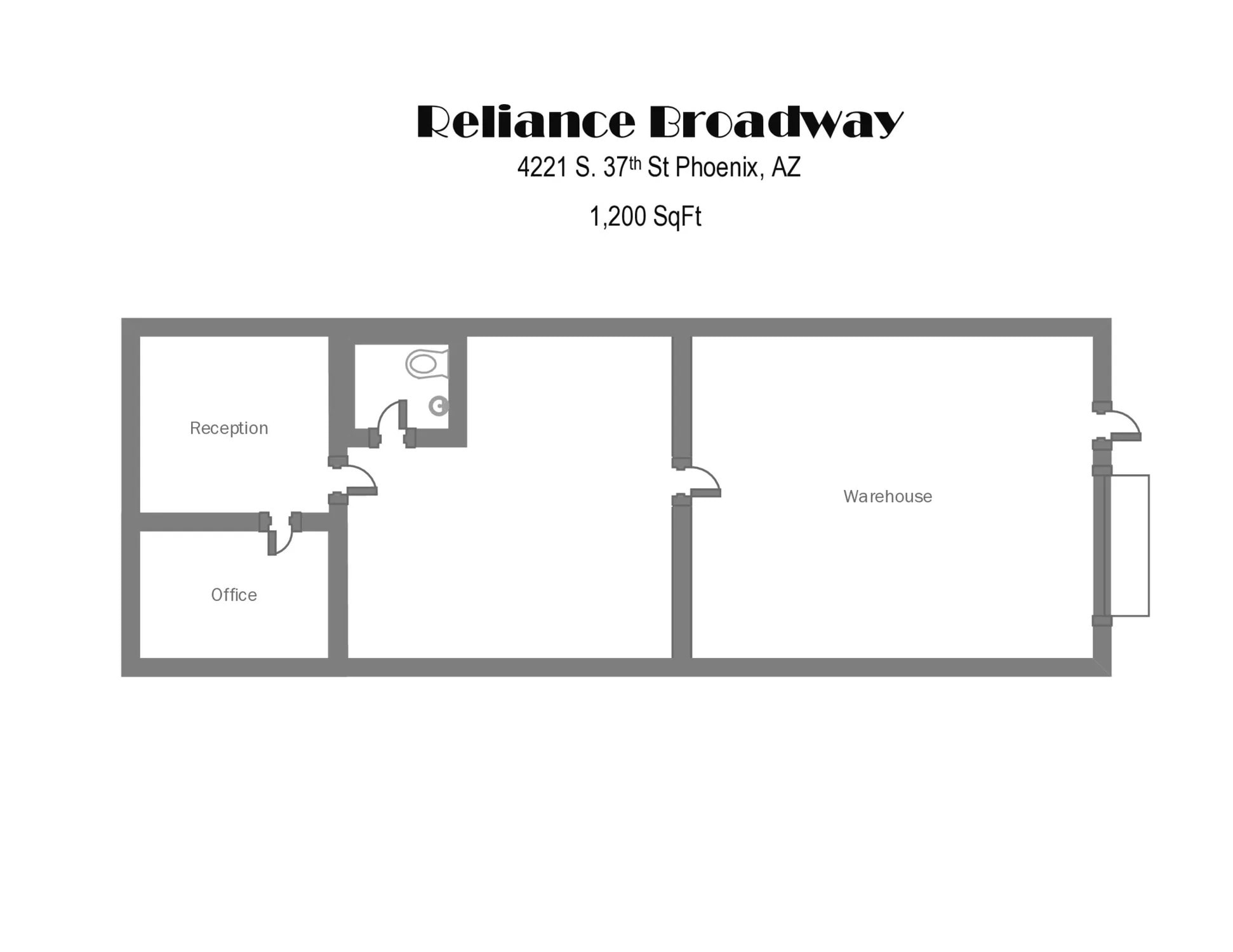4208-4248 S 36th Pl, Phoenix, AZ à louer Plan d’étage– Image 1 sur 1
