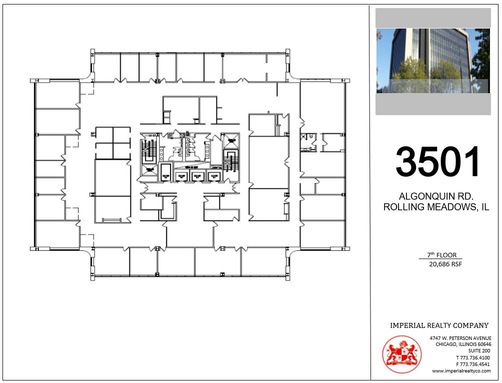 3501 Algonquin Rd, Rolling Meadows, IL à louer Plan d’étage– Image 1 sur 15