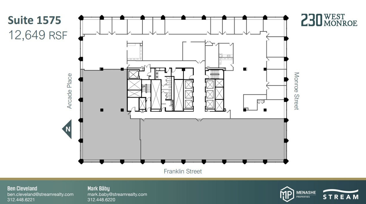 230 W Monroe St, Chicago, IL à louer Plan d’étage– Image 1 sur 1