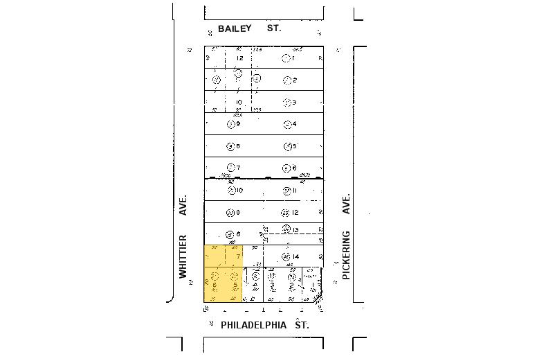 12501 Philadelphia St, Whittier, CA à vendre - Plan cadastral – Image 2 sur 15