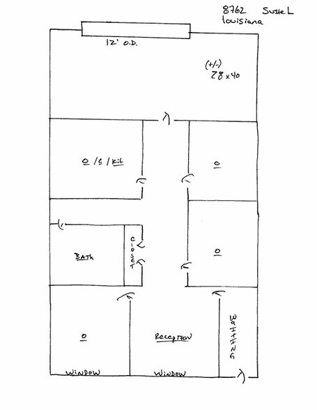 8762 Louisiana St, Merrillville, IN à louer - Plan d’étage – Image 2 sur 4