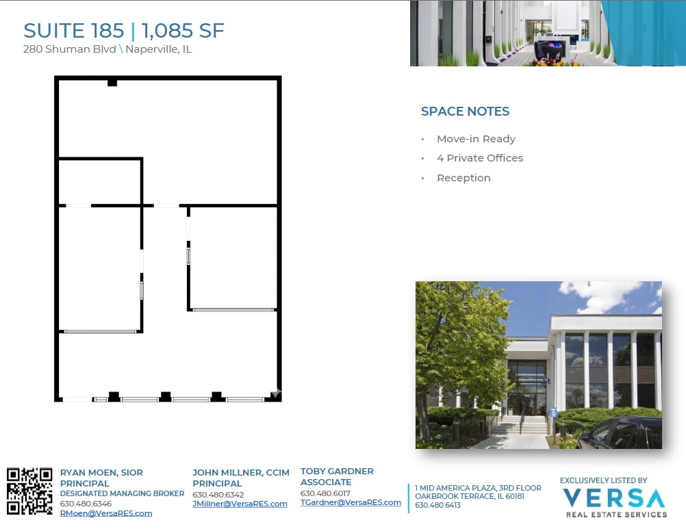 280 Shuman Blvd, Naperville, IL à louer Plan d’étage– Image 1 sur 1