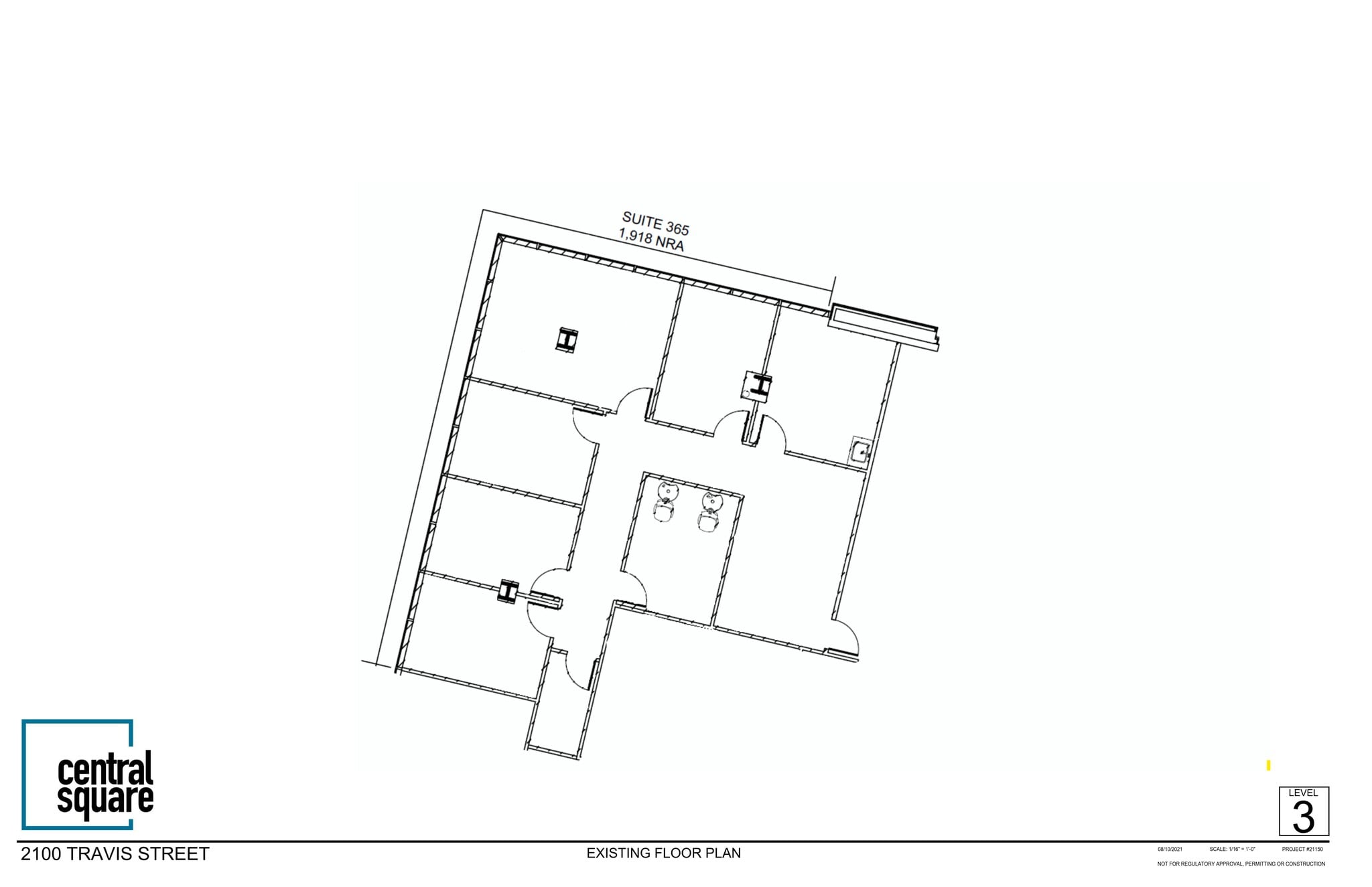 2100 Travis St, Houston, TX à louer Plan de site– Image 1 sur 1