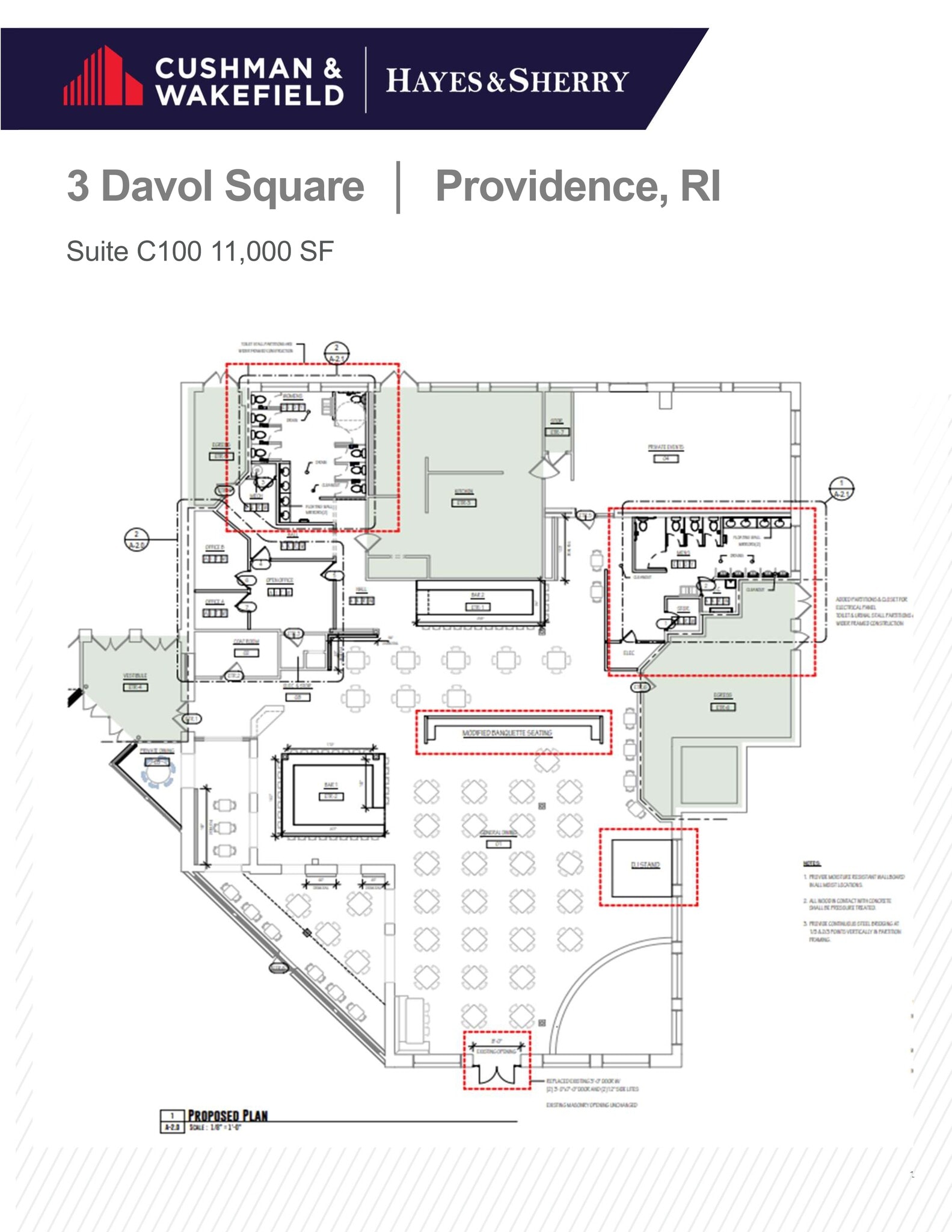 3 Davol Sq, Providence, RI à louer Plan de site– Image 1 sur 2