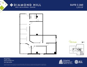 2490 W 26th Ave, Denver, CO à louer Plan d’étage– Image 1 sur 2