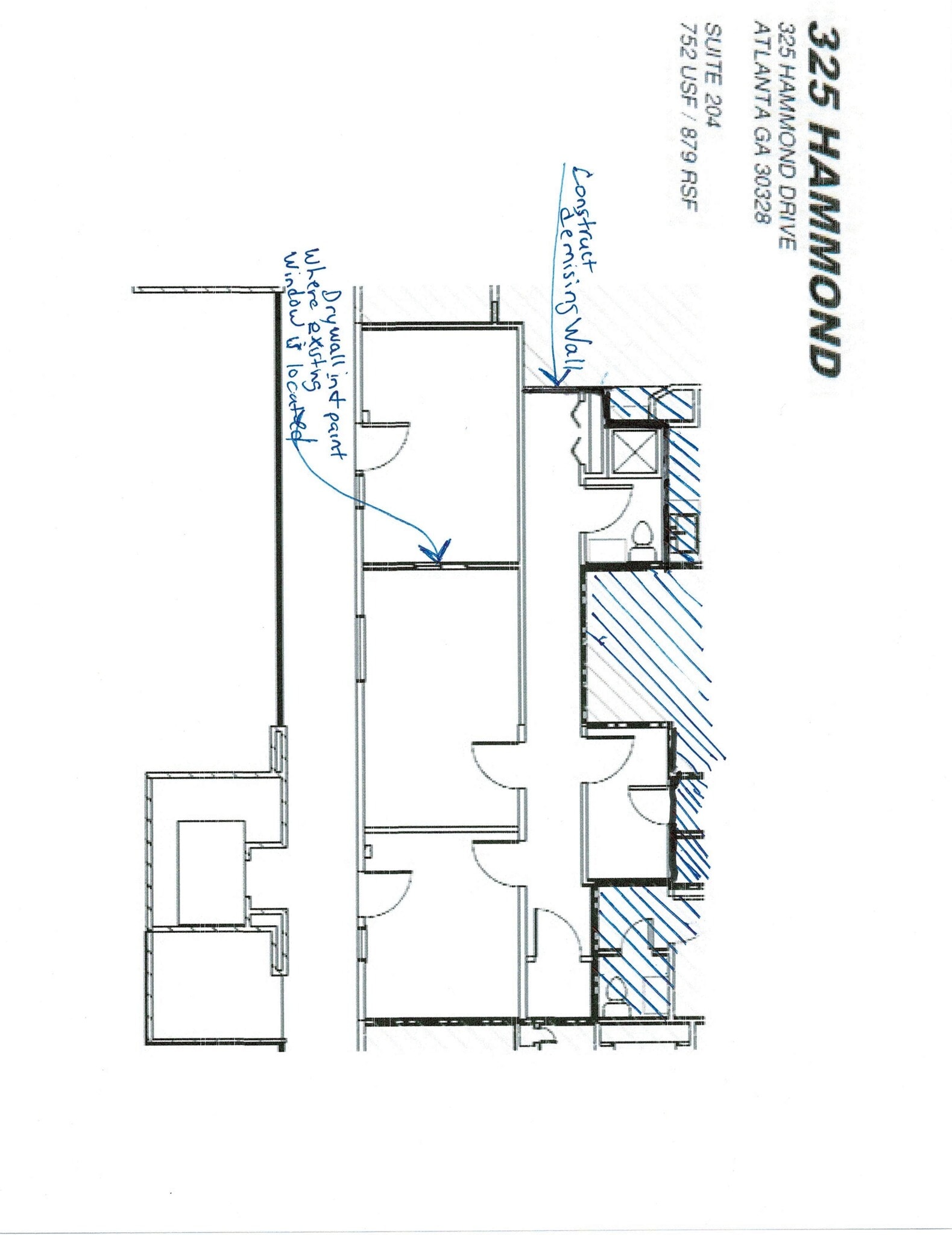 325 Hammond Dr, Sandy Springs, GA à louer Plan de site– Image 1 sur 1