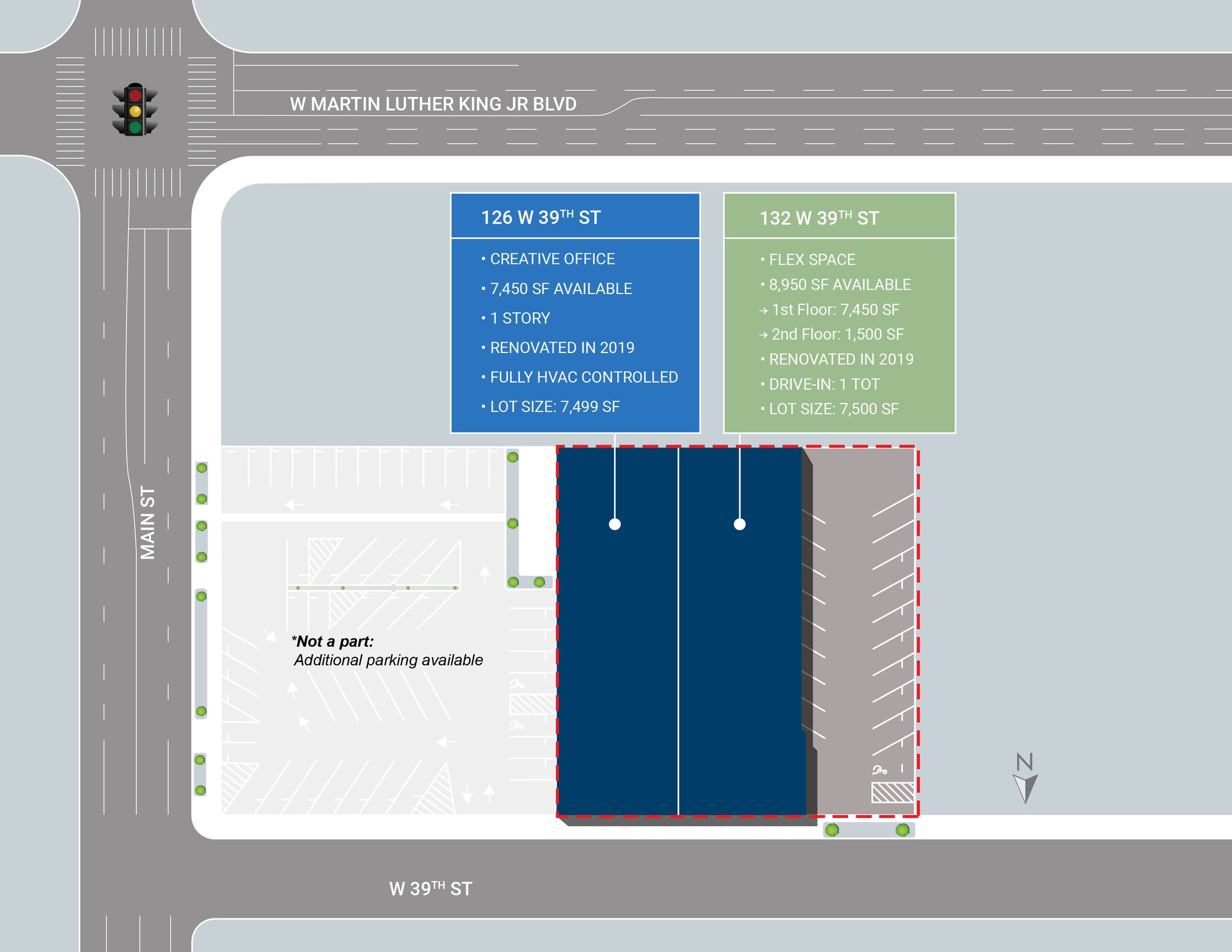 132 W 39th St, Los Angeles, CA à louer Plan de site– Image 1 sur 1