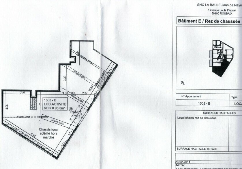 Local commercial dans La Baule-Escoublac à louer - Plan d’étage – Image 2 sur 3