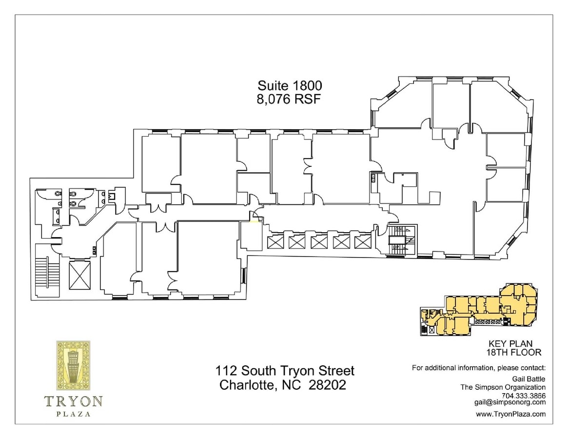 112 S Tryon St, Charlotte, NC 28202 - Lot 1800 - - Plan d’étage - Image 1 of 1