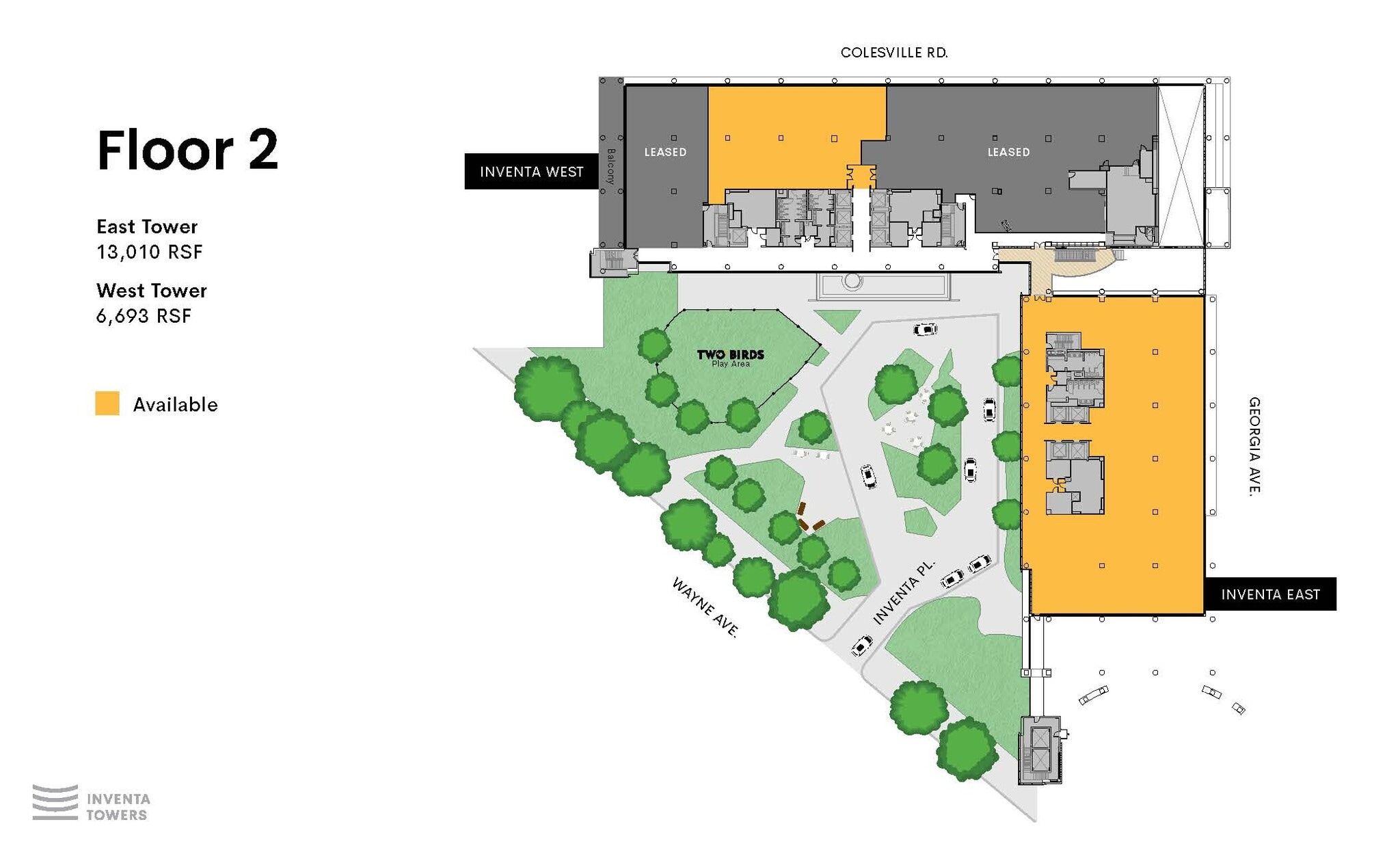 1 Inventa Pl, Silver Spring, MD à louer Plan d’étage– Image 1 sur 1