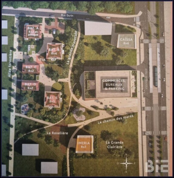 105 Allée De Boutaut, Bruges à louer - Plan de site – Image 3 sur 7