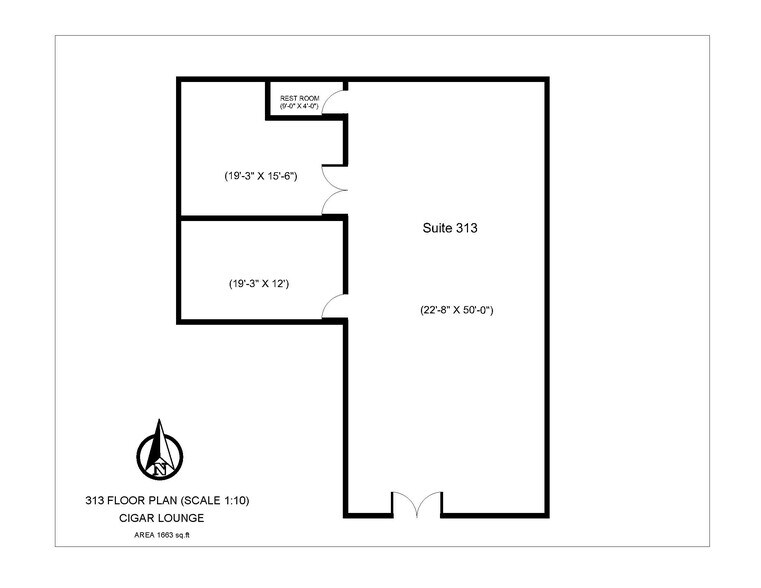 301-311 W Hundley Dr, Lake Dallas, TX à louer - Plan d’étage – Image 2 sur 3