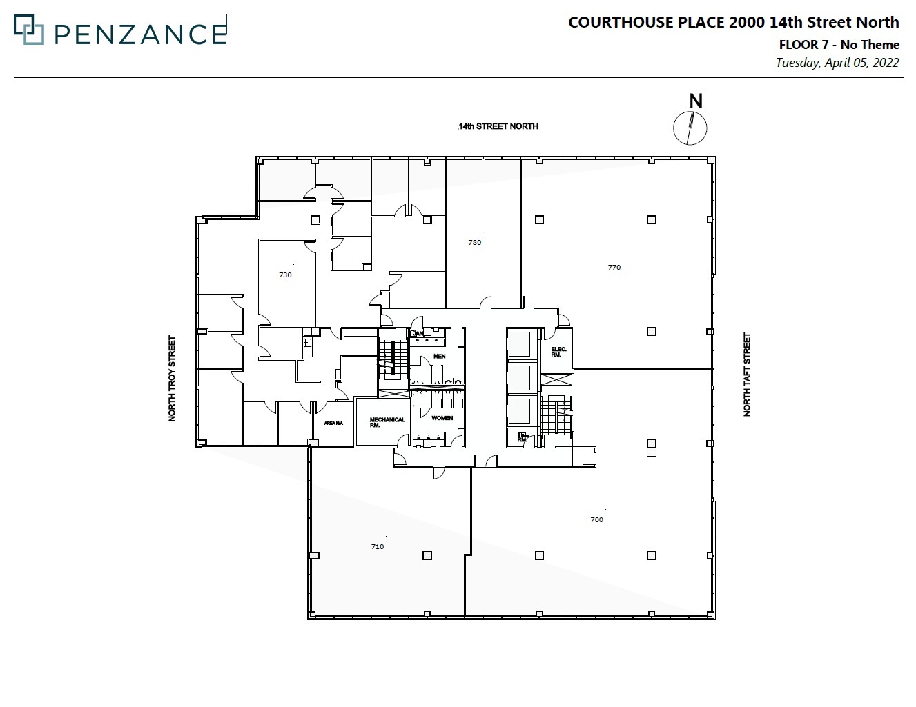 2000 14th St N, Arlington, VA à louer Plan d’étage– Image 1 sur 1