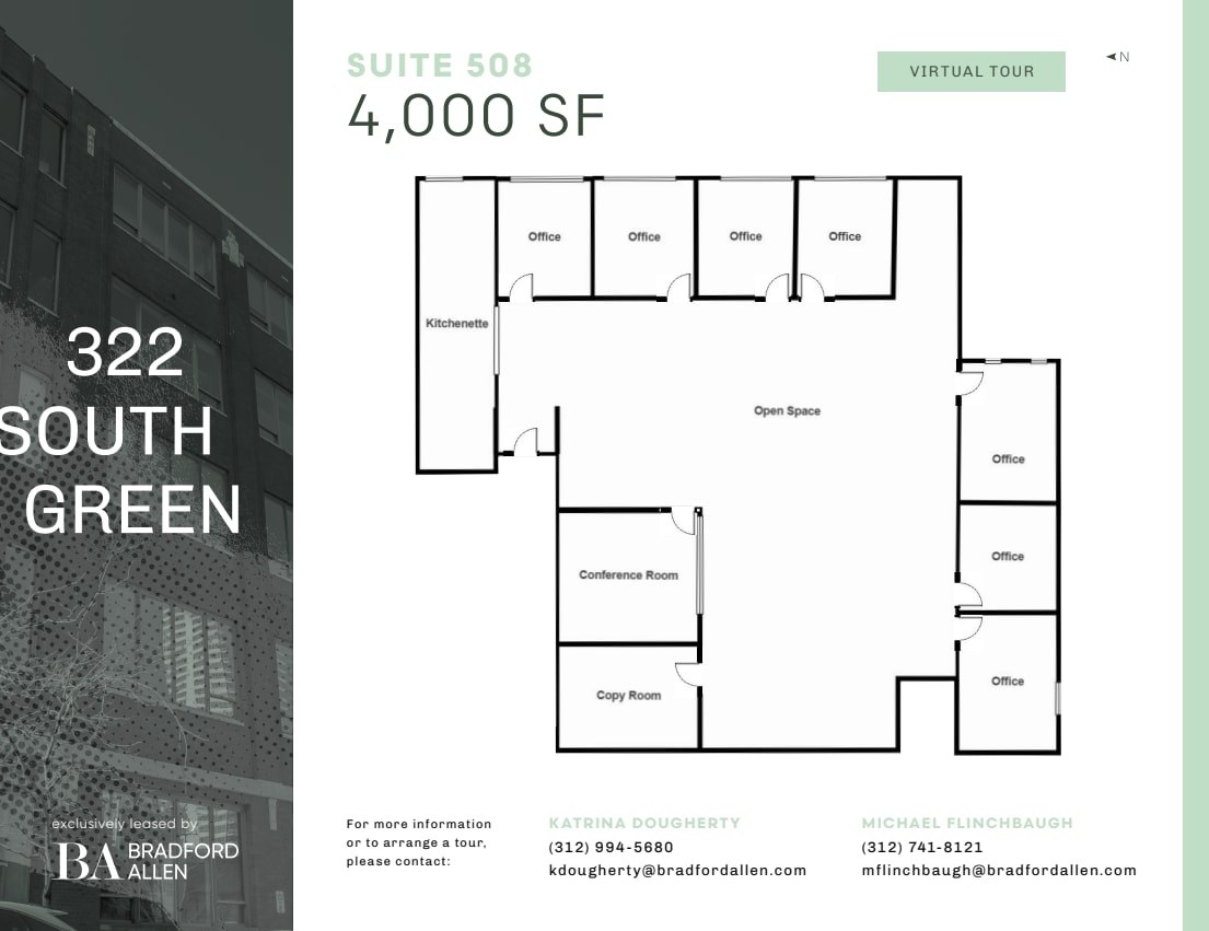 322 S Green St, Chicago, IL à louer Plan d’étage– Image 1 sur 9