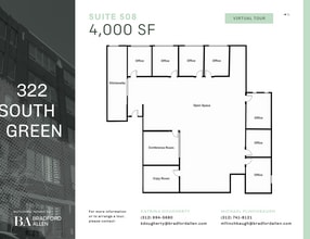 322 S Green St, Chicago, IL à louer Plan d’étage– Image 1 sur 9
