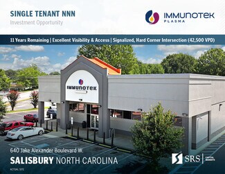 Plus de détails pour 640 Jake Alexander Blvd W, Salisbury, NC - Local commercial à vendre