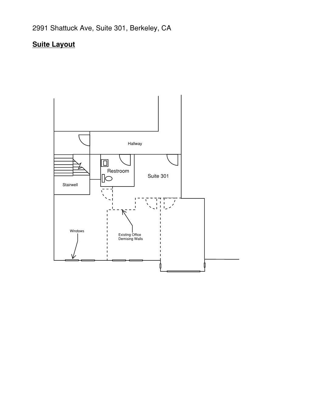 2991-2999 Shattuck Ave, Berkeley, CA à louer Plan d’étage– Image 1 sur 8