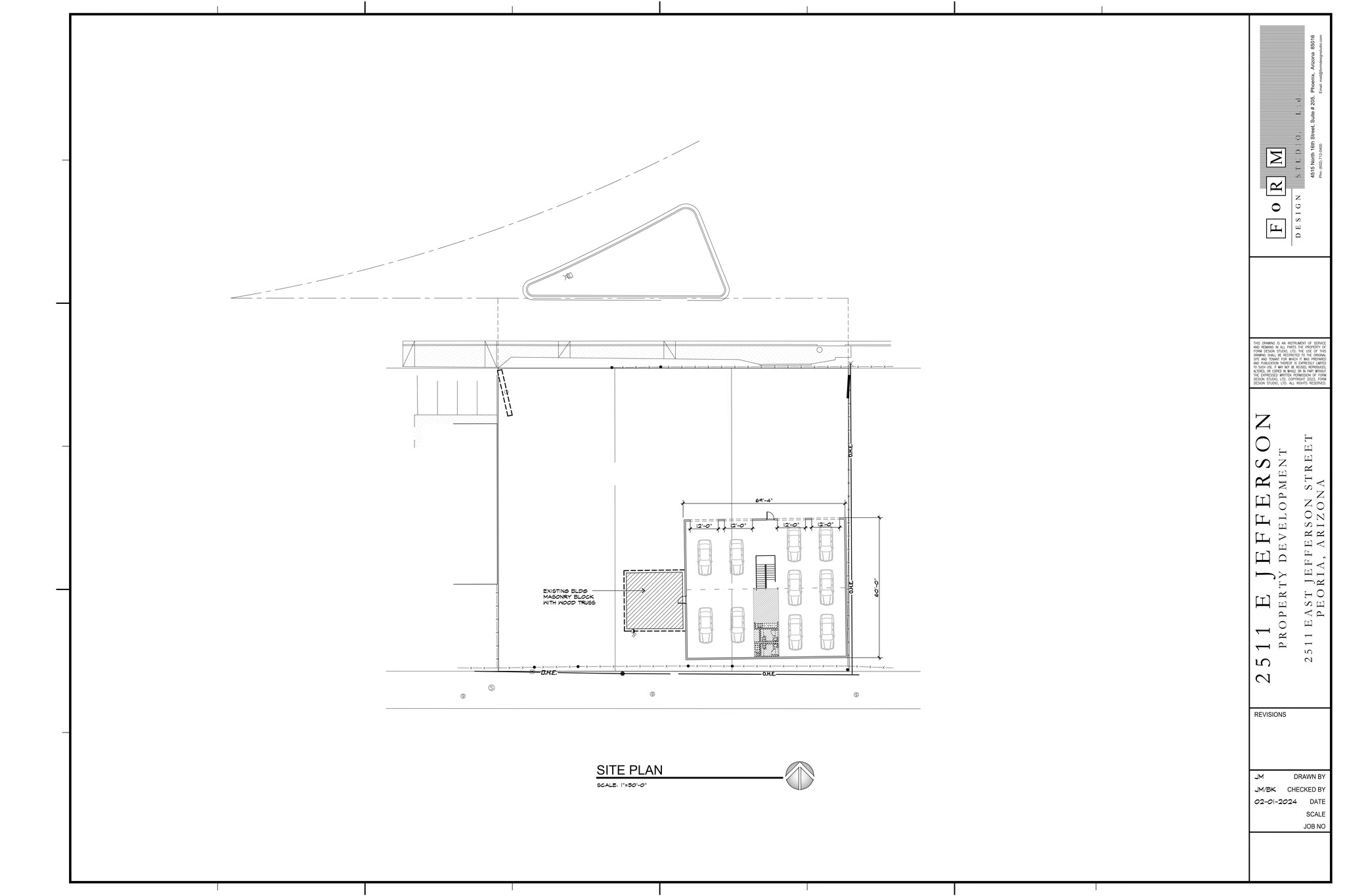 2511 E Jefferson St, Phoenix, AZ à louer Plan de site– Image 1 sur 1