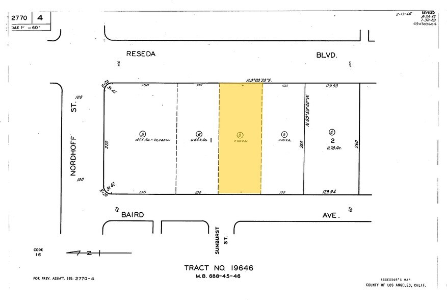 9029 Reseda Blvd, Northridge, CA à louer - Plan cadastral – Image 2 sur 2
