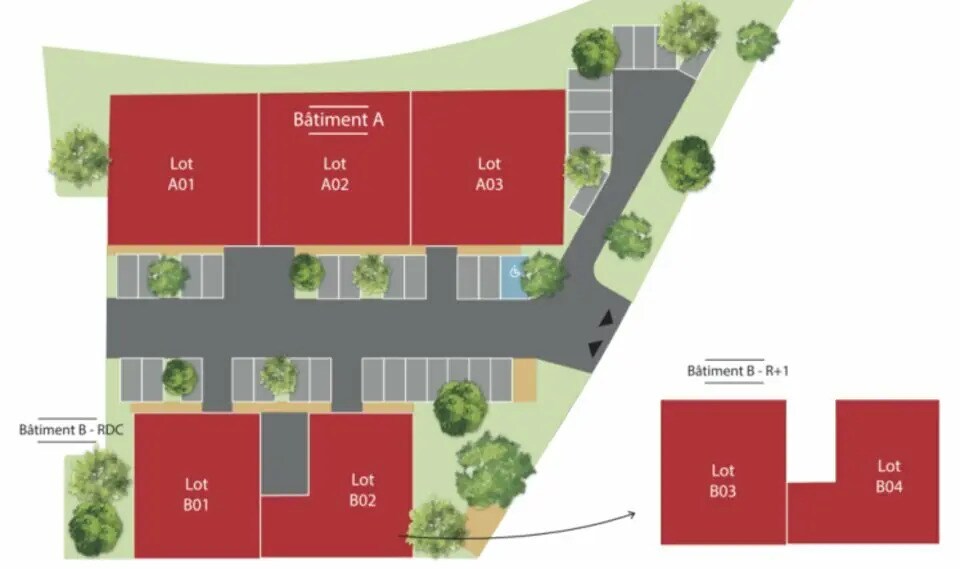 Bureau dans Vaulx-en-Velin à louer - Plan de site – Image 2 sur 9