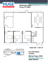 580 Decker Dr, Irving, TX à louer Plan d’étage– Image 1 sur 1