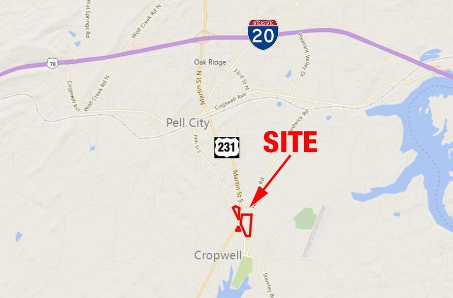 Highway 231 & Highway 34, Pell City, AL à vendre - Photo de l’immeuble – Image 1 sur 1