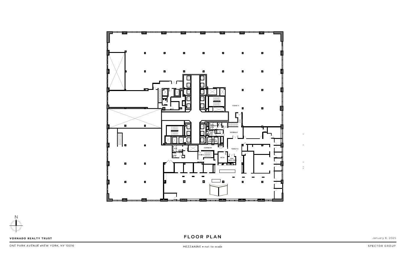 One Park Ave, New York, NY à louer Plan d’étage– Image 1 sur 2